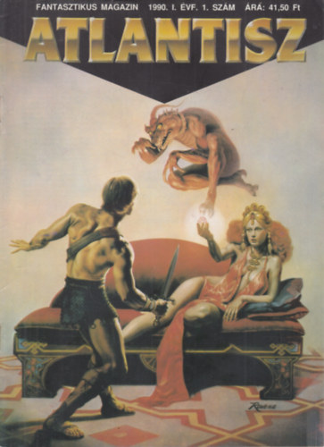 Atlantisz (fantasztikus magazin) 1990/1-12. (teljes vfolyam) s 1991/1. szmok (13 db. lapszm)