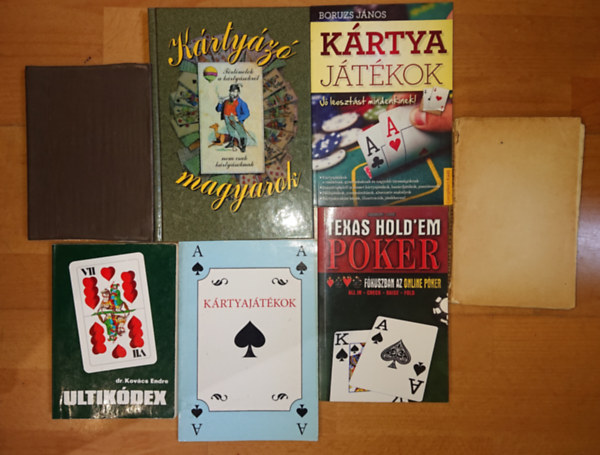 Dr. Kovcs Endre, Jacek Nowak, Dr. Widder Lajos, Darvas Rbert, Boruzs Jnos - 7 knyv a krtyzsrl: Ultikdex, Texas Hold1em Poker, Krtyajtkok, Versenybridzs, Bridzsjtk s ellenjtk, Krtyajtkok, krtyz magyarok