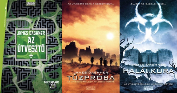 James Dashner - �tveszt� tril�gia I-III. (Az �tveszt� + T�zpr�ba + Hal�lk�ra)