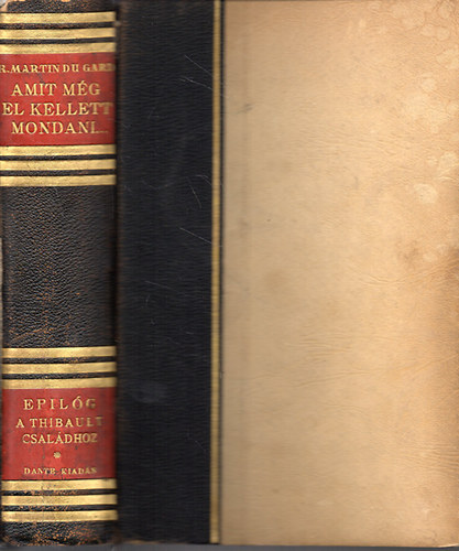 Roger Martin Du Gard - Amit még el kellett mondani... Epilóg a Thibault családhoz