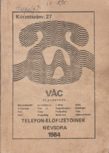 V�c �s k�rny�ke telefonel�fizet�iek n�vsora 1984