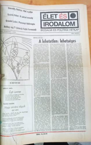 Bata Imre  (szerk.) - let s irodalom XXXIV. vfolyam 1990. 2 ktetben (teljes)