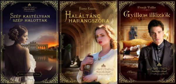 Frank Tallis Edith Kneifl - 3 db krimi a Monarchia Krimik sorozatból: Szép kastélyban szép halottak + Haláltánc harangszóra + Gyilkos illúziók