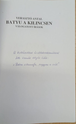 Veraszt� Antal - Batyu a kilincsen (dedik�lt)