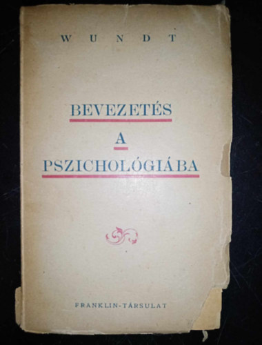 Wilhelm Wundt - Bevezets a pszicholgiba