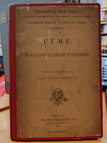 Alexander Bern�t - Hume (Vizsg�l�d�s az emberi �rtelemr�l) (Filoz�fiai �r�k T�ra)