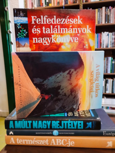 Reader's Digest vál. - Földrajz, természet album 5 darabos KÖNYVMENTŐ AJÁNLAT: Felfedezések és találmányok nagykönyve, A világ titkos szegletei, A múlt nagy rejtélyei, Európa (Kontinensről Kontinensre) CD-vel, A természet abc-je