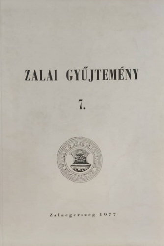 Szentmih�lyi Imre - Het�s �s Lendvavid�k n�prajzi saj�toss�gai - Zalai Gy�jtem�ny 7.