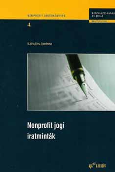 Kahulits Andrea - Nonprofit jogi iratminták