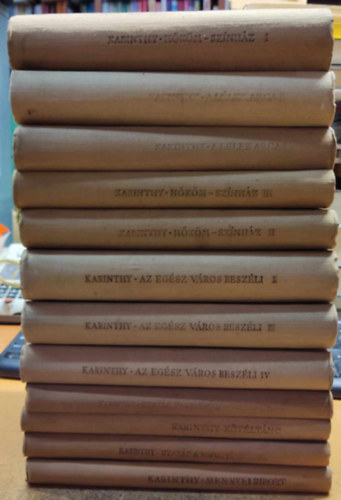 Karinthy Ferenc - 12 Karinthy Ferenc kötet, hiányos (címek a terméklapon, saját fotó)