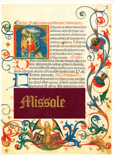 Missale (tokban, k�s�r�f�zettel)- hasonm�s kiad�s