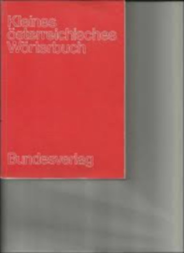 Kleines sterreichisches wrterbuch