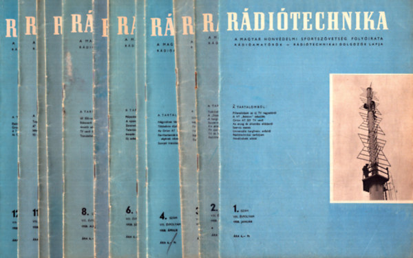 Nincs - Rádiótechnika 1958/ 1-12, teljes évfolyam