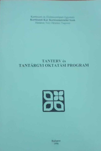 Tanterv s tantrgyi oktatsi program