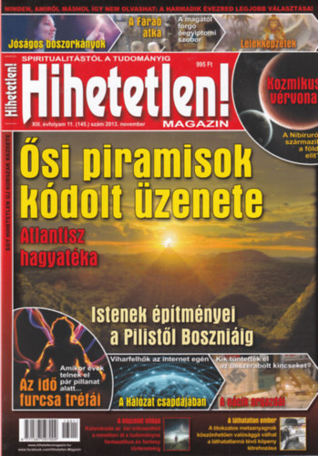 Hihetetlen! magazin - XIII. vfolyam 11. (145.) szm, 2013. november