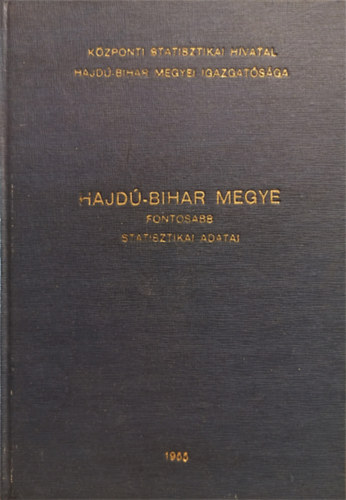 KSH Hajdu-Bihar megyei Igazgatsga (szerk.) - (Hajd-Bihar megye fontosabb statisztikai adatai) - Statisztikai vknyv II. vfolyam 1955. v