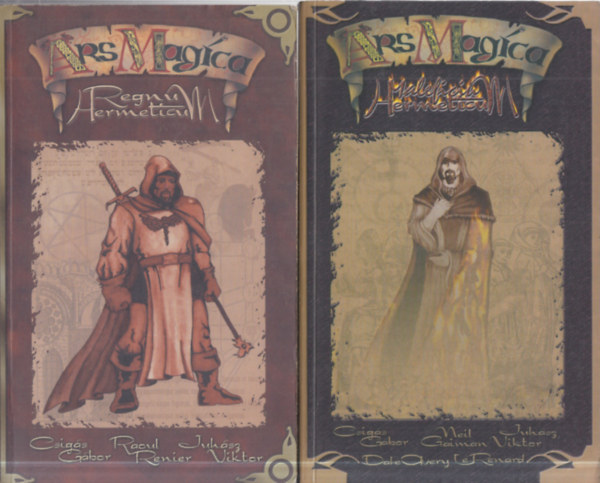 Neil Gaiman, Juhász Viktor Csigás Gábor - 2 db. Ars Magica (Maleficium Hermeticum + Regnum Hermeticum)