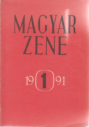 Szinna Undine - Magyar Zene 1991Zenetudom�nyi Foly�irat XXXII.�vf.1.sz�m