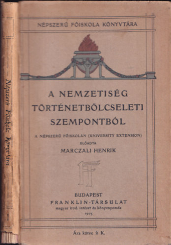 Marczali Henrik - A nemzetisg trtnetblcseleti szempontbl