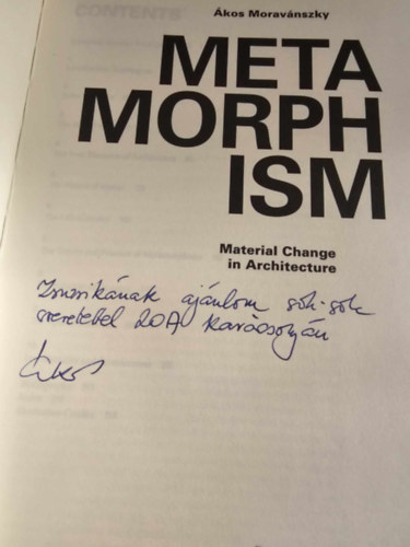 Moravnszky kos - Metamorphism - Material Change in Architecture