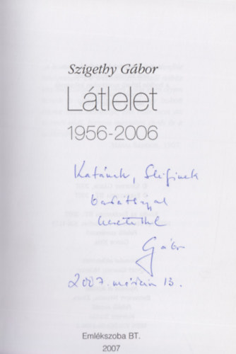 Szigethy G�bor - L�tlelet 1956 - 2006