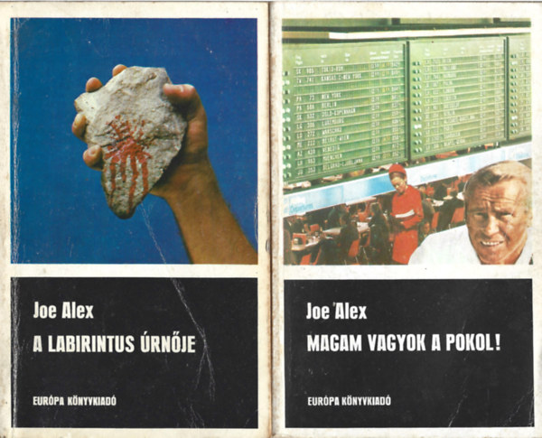 Joe Alex - 2 db bűnügyi regény, A labirintus úrnője, Magam vagyok a pokol!