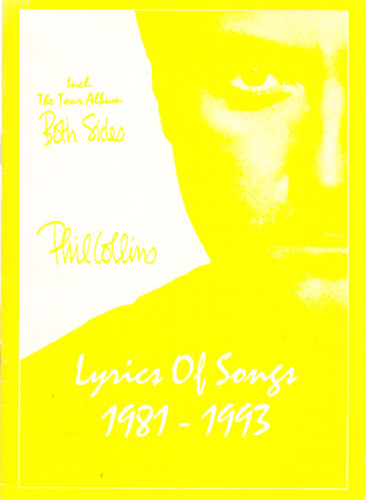 Phil Collins - Lyrics of songs 1981-1993