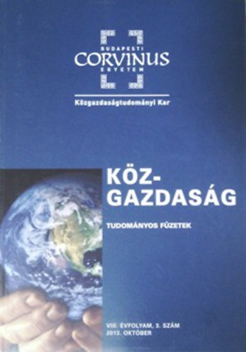 Kzgazdasg - Tudomnyos fzetek VIII. vfolyam 3.szm 2013. oktber