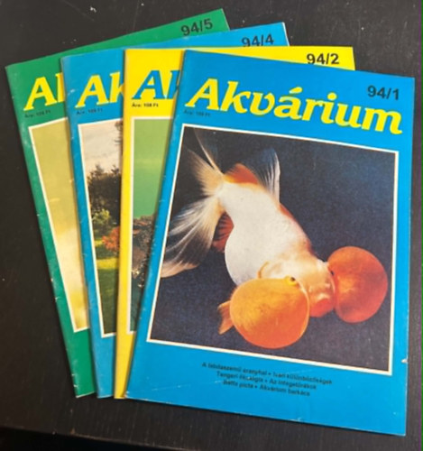 Dezse Tibor (szerk.) - Akv�rium magazin csomag - '94(1-2., 4-5.)