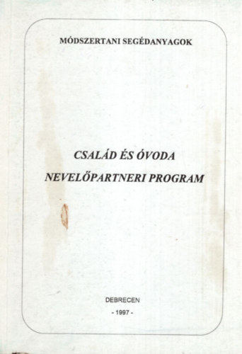 Szcs Jzsefn - Csald s voda - nevelpartneri program - Mdszertani segdanyagok