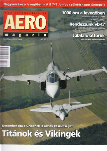 Sajtos Zolt�n  (szerk.) - Aero magazin 2009. febru�r -  2010. janu�r, teljes �vfolyam, lapsz�monk�nt