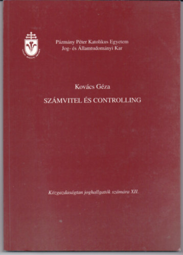 Dr. Kovcs Gza - Szmvitel s controlling