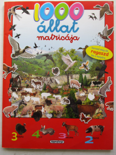 Francisco Arredondo (ill.) - 1000 állat matricája (piros)