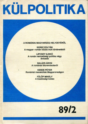 Nincs feltntetve - Klpolitika 89/2