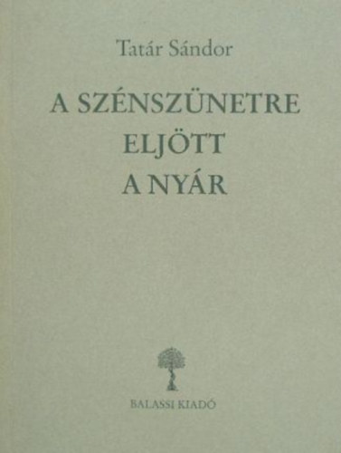 Tat�r S�ndor - A sz�nsz�netre elj�tt a ny�r