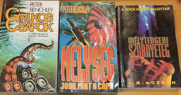 J. M. Morgan Peter Benchley - 3 db Horror a vz alatt: Gyilkos cspok + Mlysg + Mlytengeri szrnyeteg