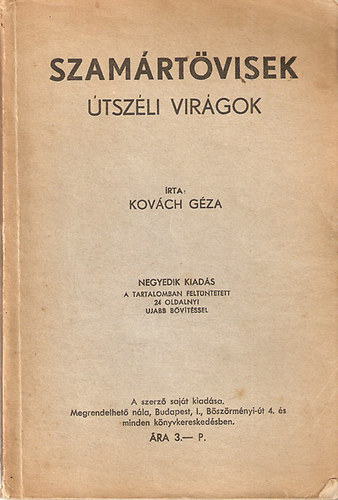 Kovch Gza - Szamrtvisek (tszli virgok)