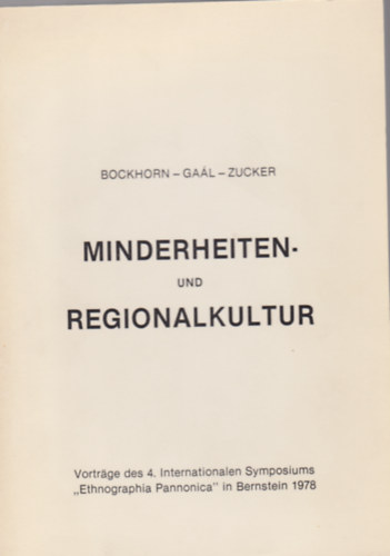 Bochhorn - Ga�l - Zucker - Minderheiten- und Regionalkultur