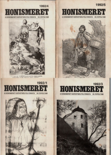 Honismeret XX. évfolyam 1992. (1., 3., 4., 5., 6. számok)