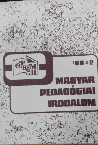 Herz�n Andrea  (Szerk) - Magyar Pedag�giai Irodalom 1988.2.Sz�m