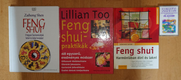 Lillian Too, Zaihong Shen Günther Sator - 3 könyv a Feng Shuiról + ajándék relaxációs magnókazetta: Feng Shui - Hogyan harmonizáljuk belső és küldő környezetünket, Feng Shui praktikák, Feng Shui - Harmóniában élni és lakni + Jól alszom!