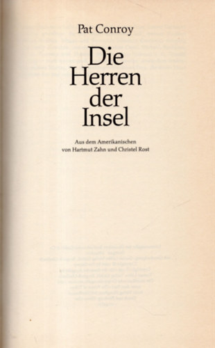 Pat Conroy - Die Herren der Insel