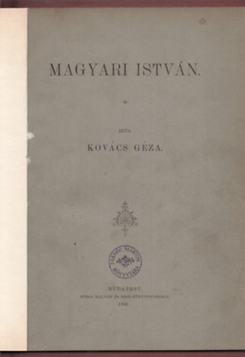 Kovcs Gza - Magyari Istvn