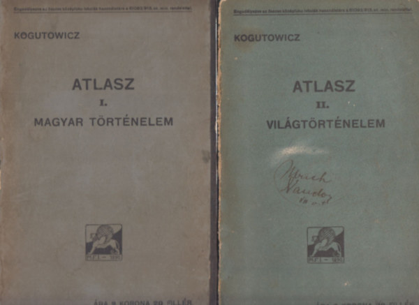 Kogutowicz K�roly (szerk.) - Atlasz I-II. (Magyar t�rt�nelem + Vil�gt�rt�nelem)