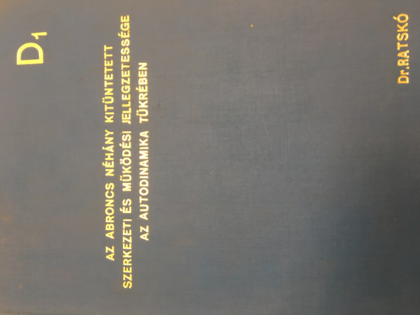 Dr. Ratsk Istvn - Az abroncs nhny kitntetett szerkezeti s mkdsi jellegzetessge az autodinamika tkrben