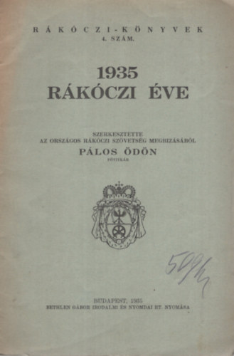 Plos dn  (szerk.) - 1935 Rkczi ve