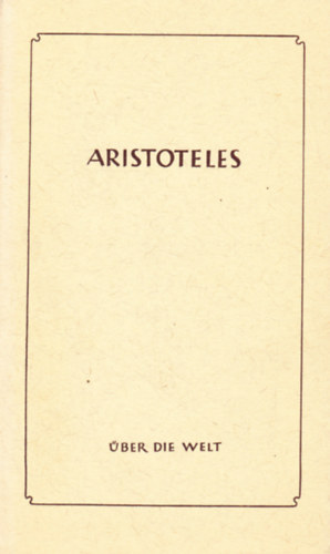 Aristoteles - ber die Welt