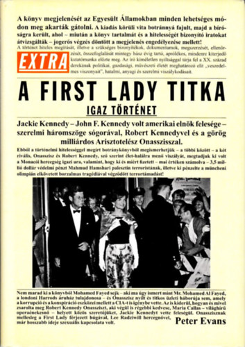Peter Evans - A First Lady titka - Igaz t�rt�net