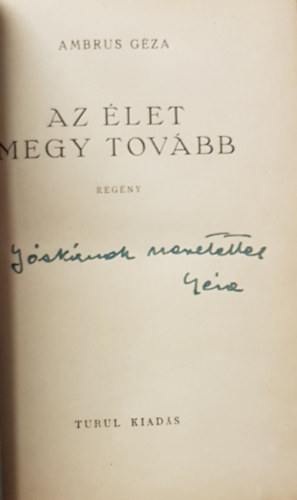 Ambrus Gza - Az let megy tovbb