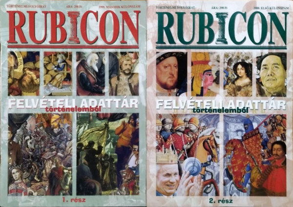 G. Szabó István - Rubicon - Felvételi adattár történelemből, 1-2. rész